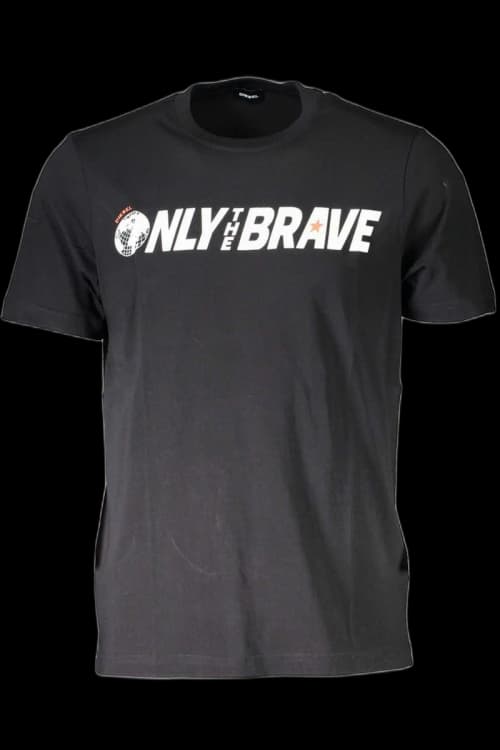Diesel Cotton Men's T-Shirt Black - DI2455016