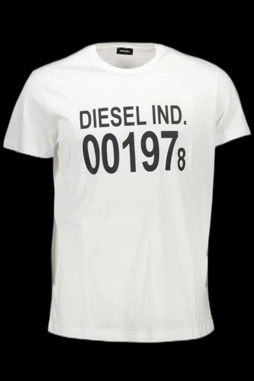 Diesel Cotton Men's T-Shirt White - DI2455148