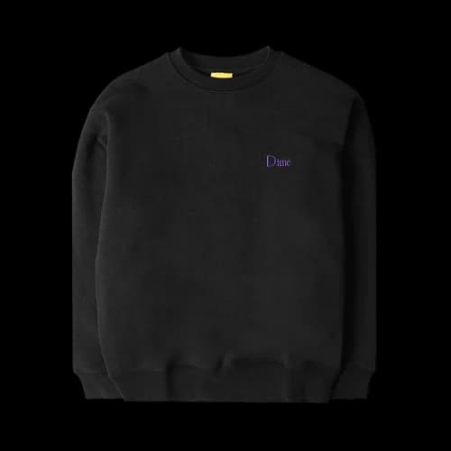 Dime Classic Small Logo Crewneck Sweatshirt 'Black'
