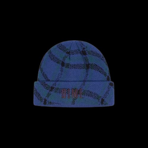 Dime Wavy Plaid Cuff Beanie 'Teal'