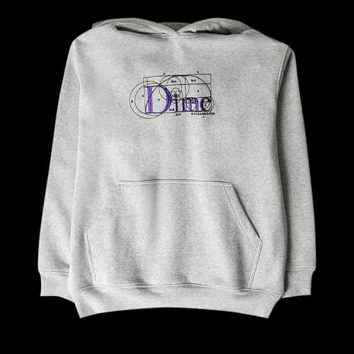 Dime Classic Ratio Hoodie 'Grey'