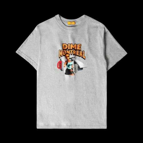 Dime Lara T-Shirt 'Heather Grey'
