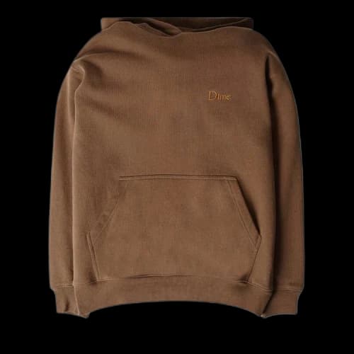 Dime Classic Small Logo Hoodie 'Brown'