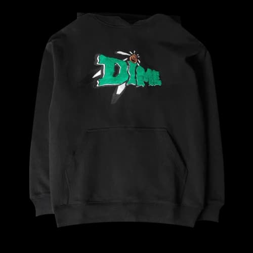 Dime Encino Chenille Hoodie 'Black'