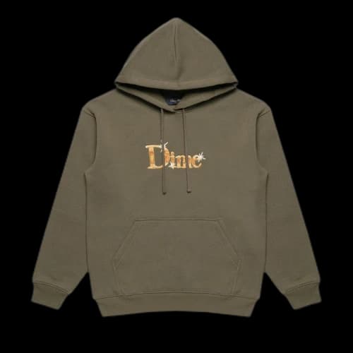 Dime Classic Shiny Hoodie 'Dark Olive'