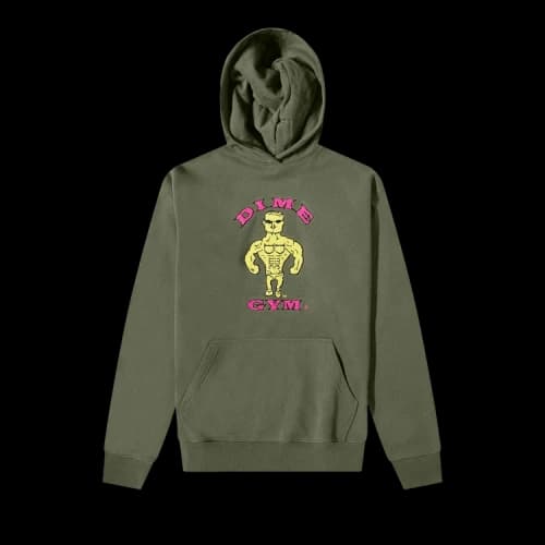 Dime Buff Chenille Hoodie 'Thyme'