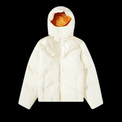 Dime Contrast Puffer Jacket 'Off White'