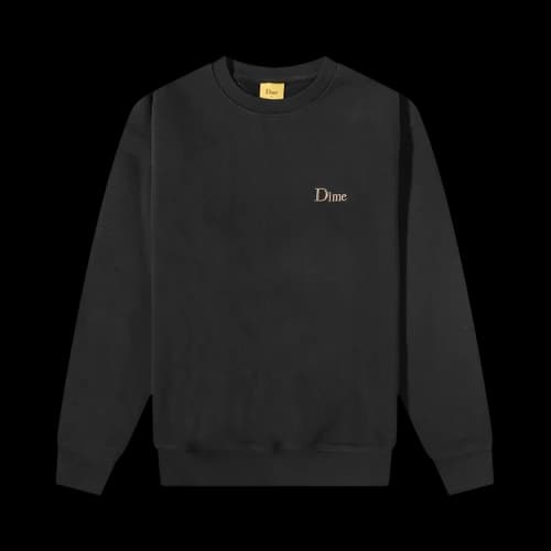 Dime Classic Small Logo Crewneck 'Black'