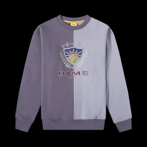 Dime Split Crest Crewneck 'Timber'