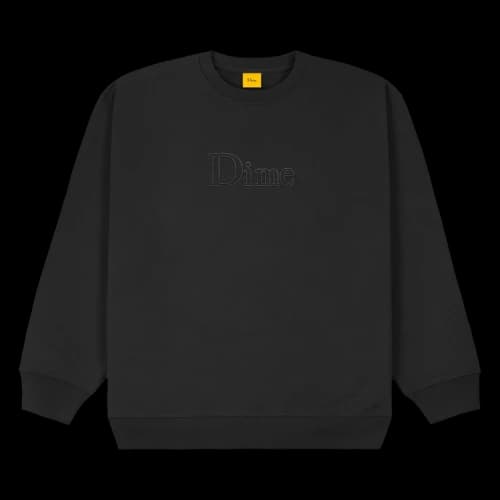 Dime Classic Outline Crewneck 'Black'
