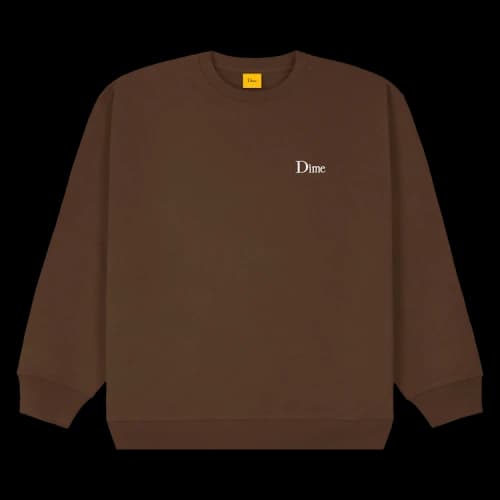 Dime Classic Small Logo Crewneck 'Stray Brown'