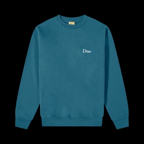 Dime Classic Small Logo Crewneck 'Real Teal'