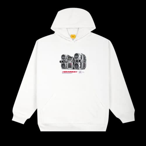 Dime Trackmaster 9000 Hoodie 'White'