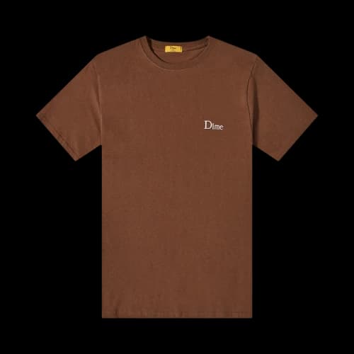 Dime Classic Small Logo T-shirt 'Stray Brown'