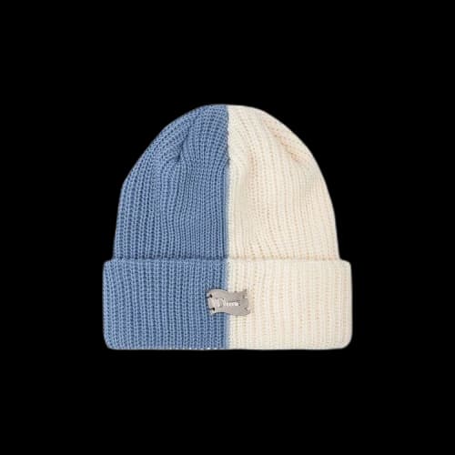 Dime Split Beanie 'Blue/White'