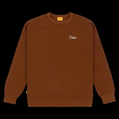 Dime Wave Cable Knit Sweater 'Raw Sienna'