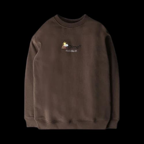 Dime Weather Sweatshirt 'Walnut'