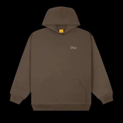Dime Classic Small Logo Hoodie 'Walnut'