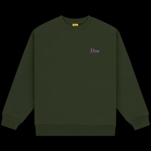 Dime Classic Small Logo Crewneck 'Forest Green'