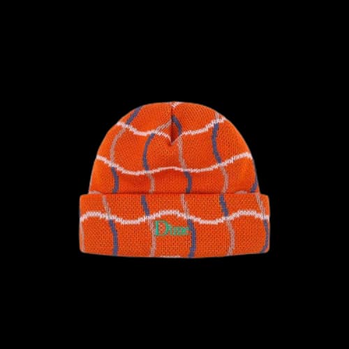 Dime Wave Checkered Beanie 'Orange'
