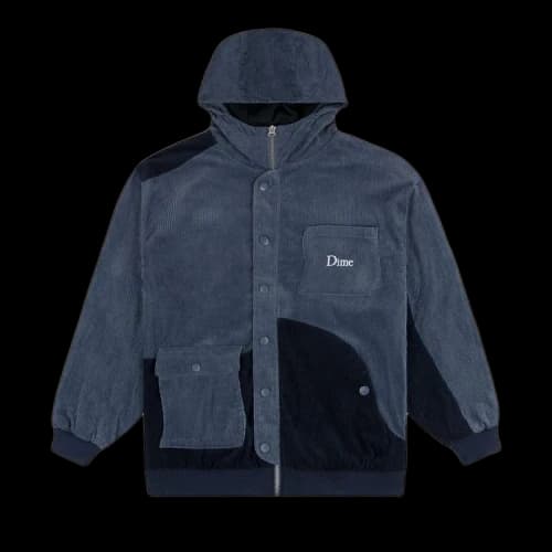 Dime Corduroy Hooded Jacket 'Navy'