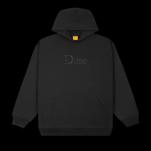 Dime Classic Embroidered Hoodie 'Black'