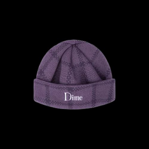 Dime Classic Plaid Beanie 'Purple/Blue'