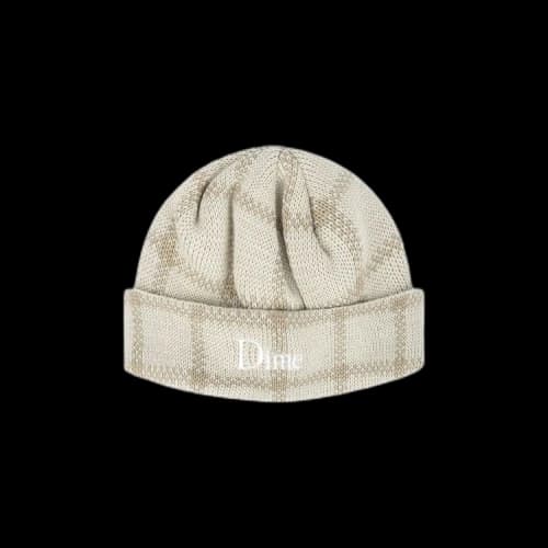 Dime Classic Plaid Beanie 'Tan'