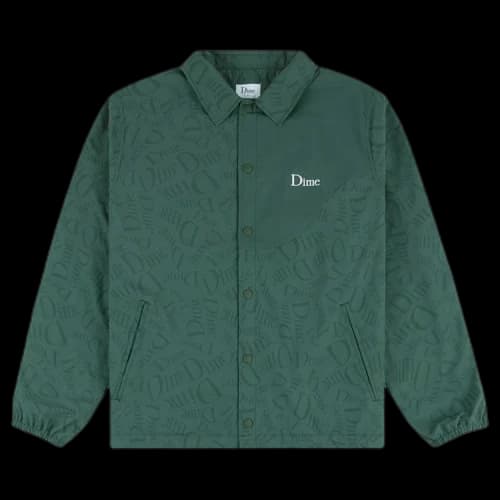 Dime Allover Coach Jacket 'Dark Green'