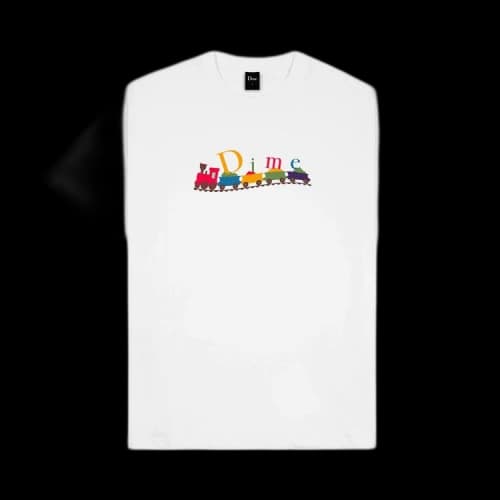 Dime Classic Train T-Shirt 'White'