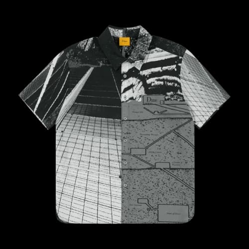 Dime Secret Button Up Shirt 'Cement'