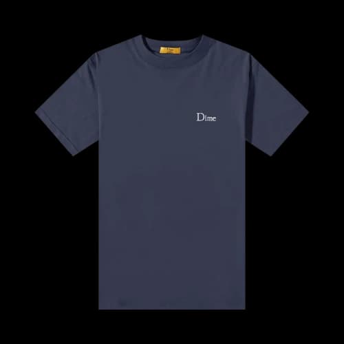 Dime Classic Small Logo T-Shirt 'Navy'