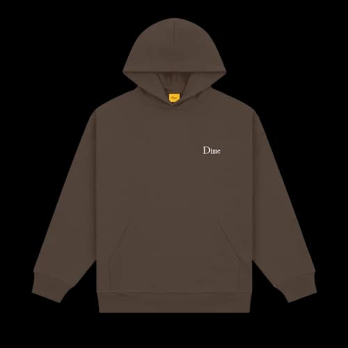 Dime Classic Small Logo Hoodie 'Driftwood'