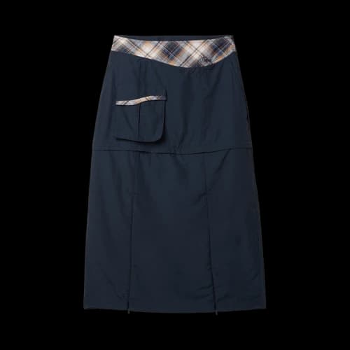 Dime Tech Skirt 'Plaid Navy'