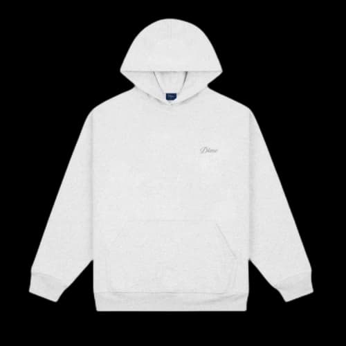 Dime Cursive Small Logo Hoodie 'Ash'
