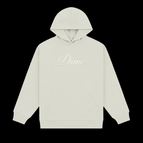 Dime Cursive Hoodie 'Charcoal Moss'