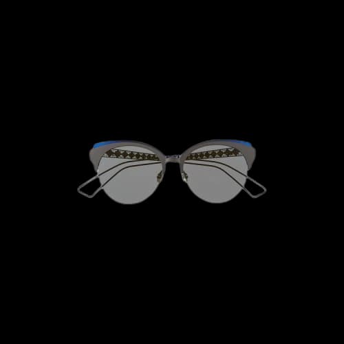 Dior Cat Eye Metal Sunglasses 'Black'