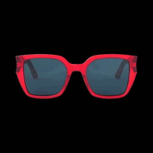 Dior Glow Square Sunglasses 'Red'