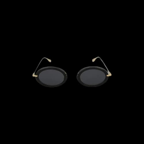 Dior Oval Metal Sunglasses 'Black'