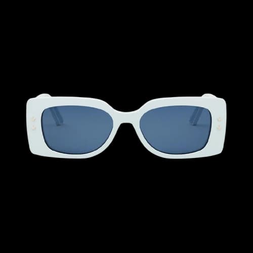 Dior Pacific Rectangle Sunglasses 'White'