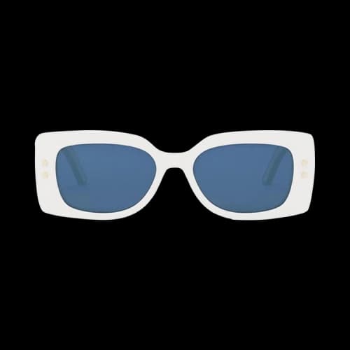 Dior Pacific Rectangle Sunglasses 'White'