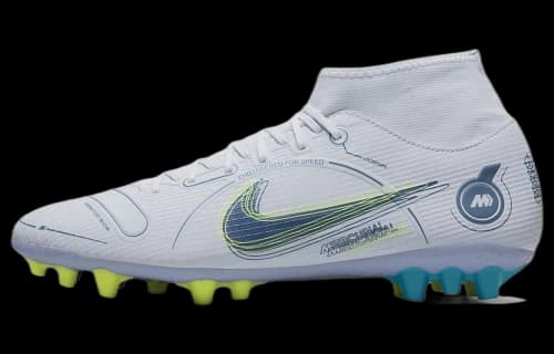 Nike Mercurial Superfly 8 Academy AG 'Grey Light Blue Yellow'