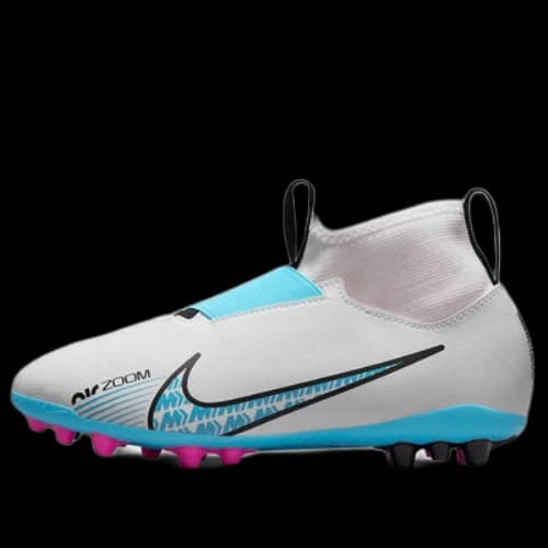 (GS) Nike Mercurial Superfly 9 JR Mercurial Zoom 15 Academy AG 'White Blue'