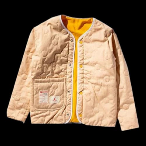 Air Jordan x union Crossover Solid Color Printing Logo reversible Long Sleeves Jacket Asia Edition Yellow