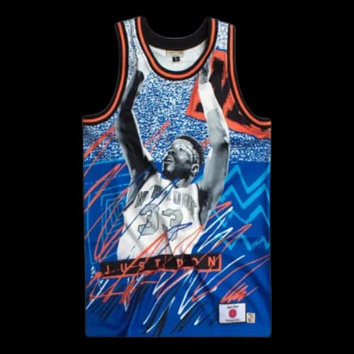 Mitchell & Ness x JUST DONNY New York Knicks Sublimated Jersey 'Blue'