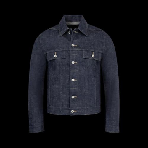 Rick Owens DRKSHDW Trucker Jacket 'Indigo'