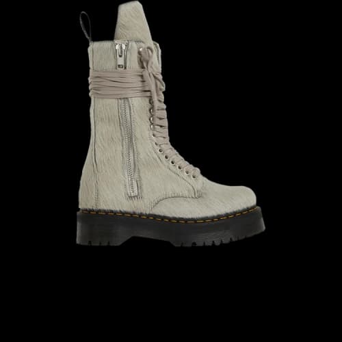 Dr. Martens x Rick Owens Strobe Calf Length Boot 'Furry Pearl'