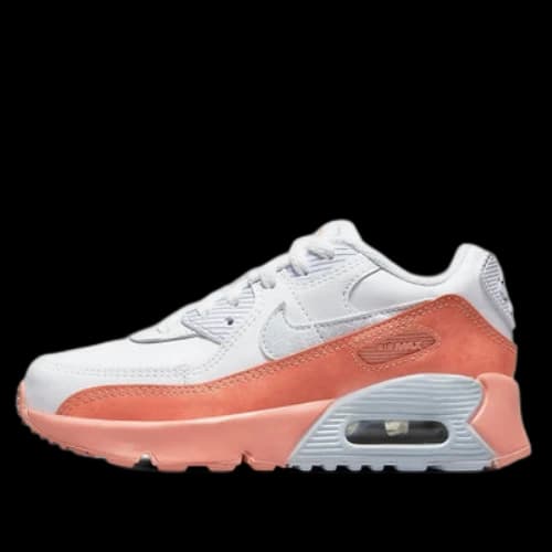 (PS) Nike Air Max 90 LTR Leather SE 'White Orange'