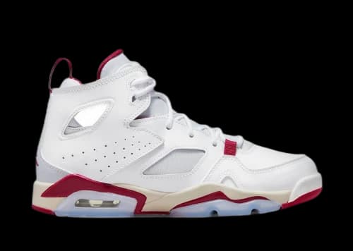 Jordan Flight Club 91 White Pure Platinum Sail Mystic Hibiscus (GS)