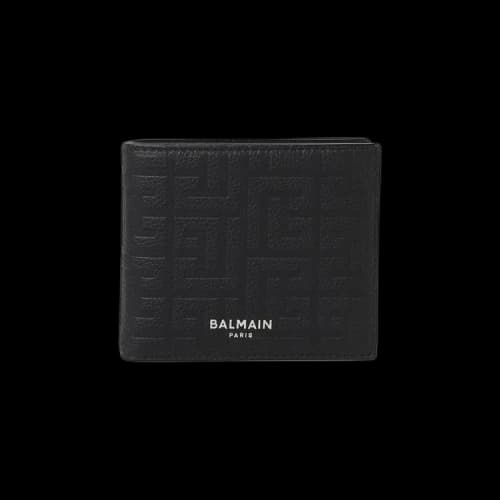 Balmain Leather Flap Wallet 'Black'